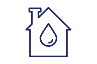 Icoon vochtige woning